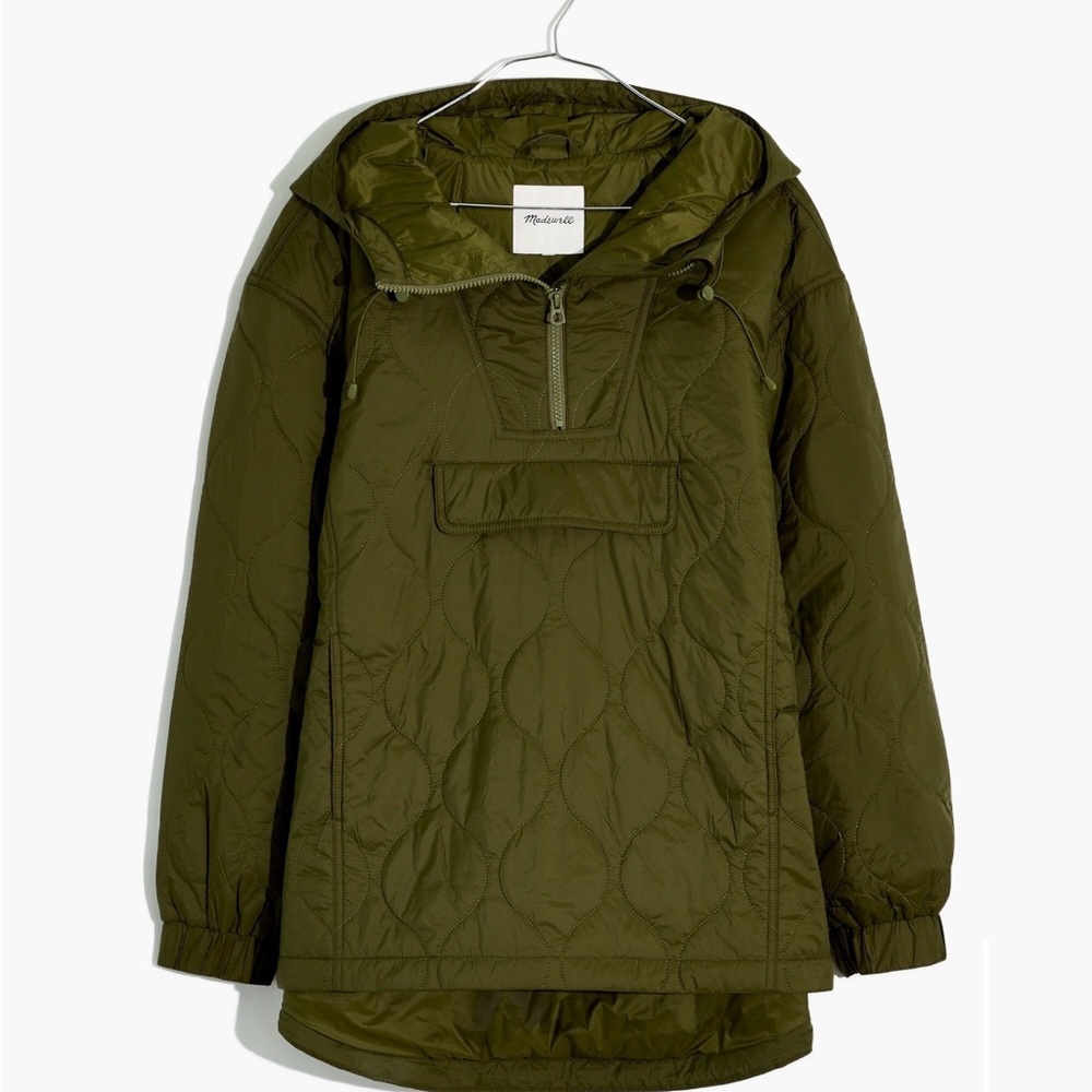 Madewell Women’s Olive Green Packable Puffer Quilted Anorak L